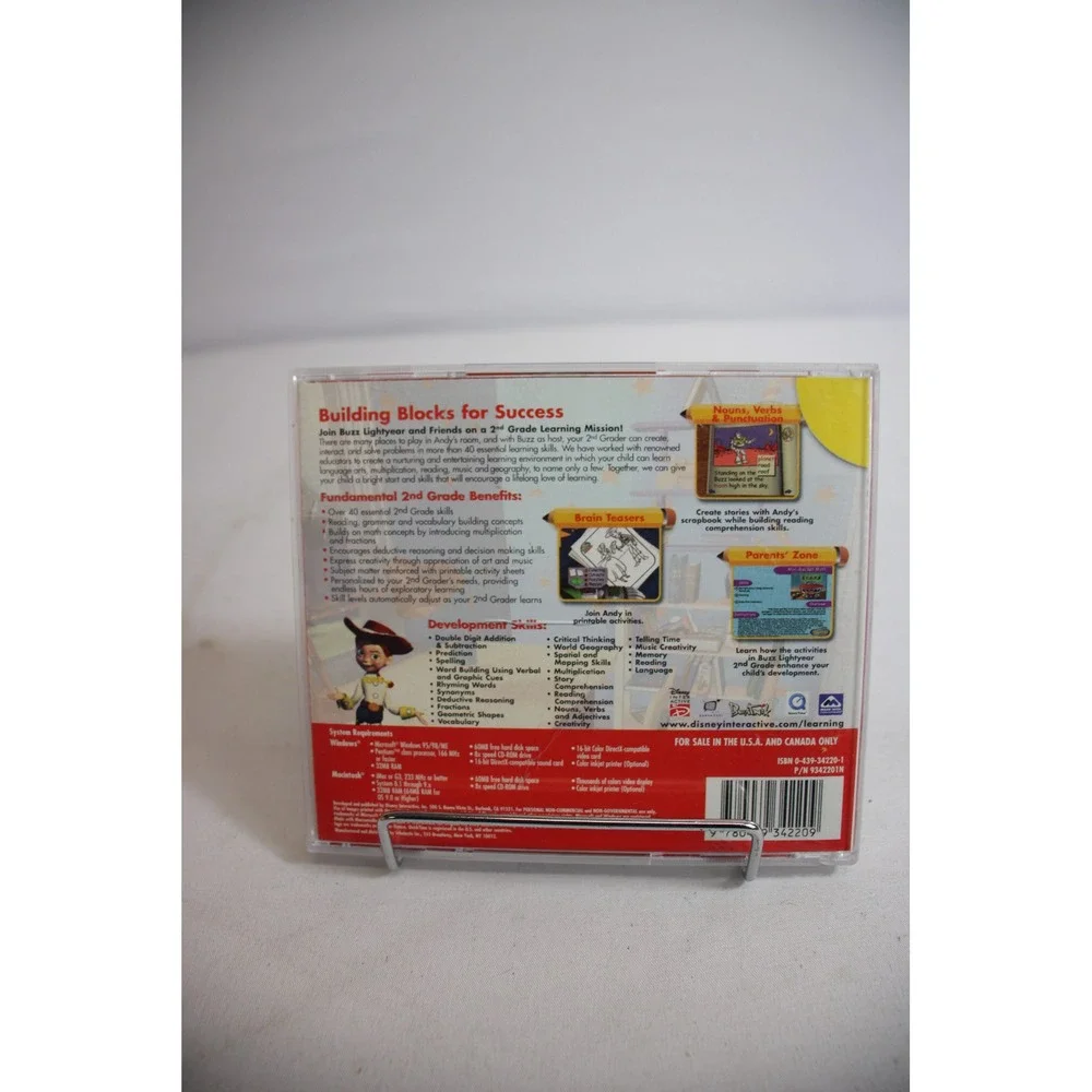 Disney Learning 2nd Grade Reading Math PC CD ROM Educational Buzz Lightyear